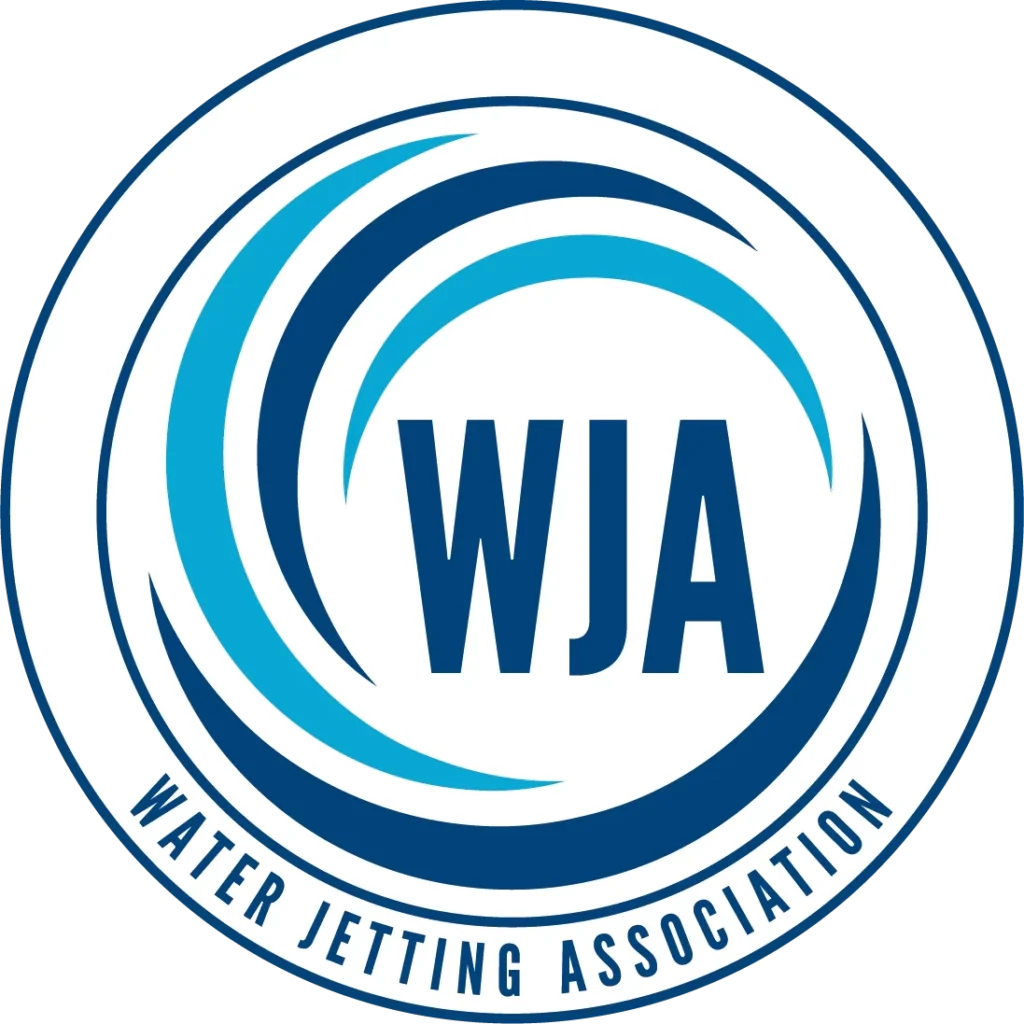 Water Jetting Association circular blue logo.